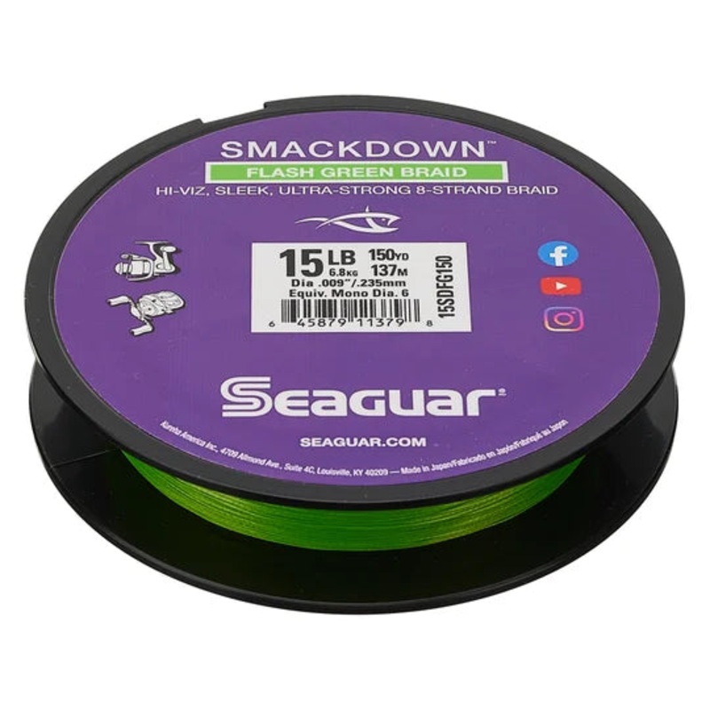 Seaguar Smackdown Braided Line Flash Green