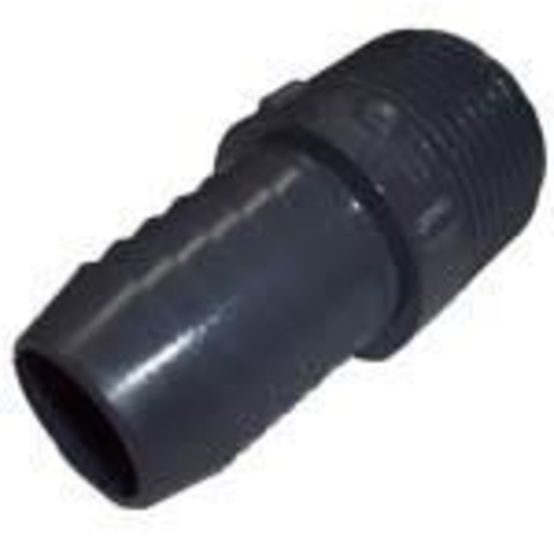 1" NPT Male x 1" Hose Barb Fitting