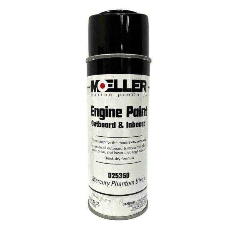Spray Paint Mercury Phantom Black - 12 oz. | Moeller Marine 25350