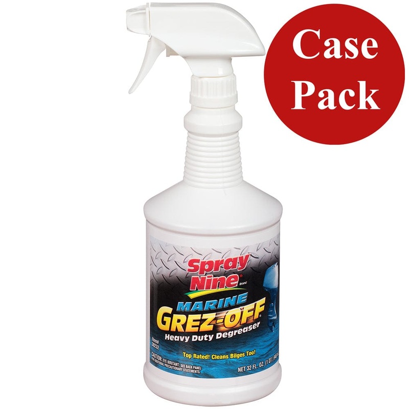 Spray Nine Marine Grez-Off Heavy Duty Degreaser - 32oz Round Bottle *6-Pack